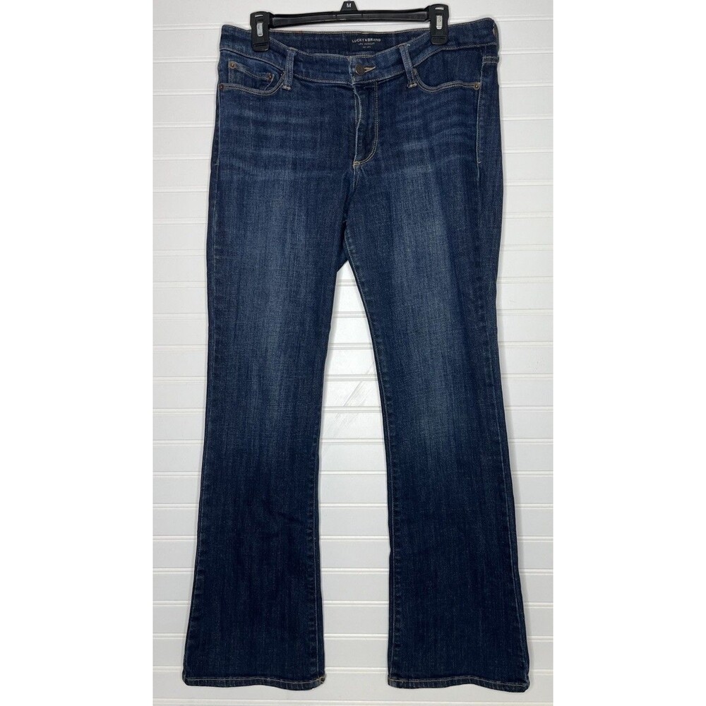 Lucky Brand Womens 10 30 Ankle Jeans Blue Sweet Boot Cut Dark Wash Denim Pants